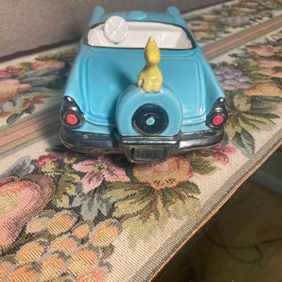 Peanuts Snoopy Woodstock Thunderbird Vintage Car Music Box by Willitts 1989 - Picture 5 of 9